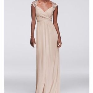 David’s Bridal Black Bridesmaid Dress